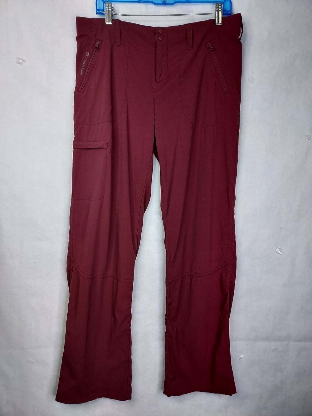 Merrell Selectwick Belay Pants Women's L Maroon Hiking Stretch Outdoor Quick Dry